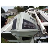 1988 Lund 1700 Pro-V Boat with Trailer Sold for parts no registration available