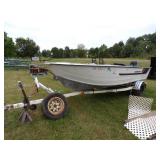 1981 Starcraft Boat with 50 HP Mercury outboard and Trailer