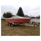 Reinall Boat with Mercruiser I/O and Trailer For Parts