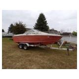Reinall Boat with Mercruiser I/O and Trailer For Parts