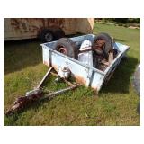 Blue trailer for Parts