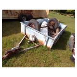 Blue trailer for Parts