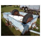 Blue trailer for Parts