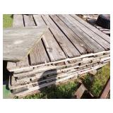 7 wooden Dock Panels