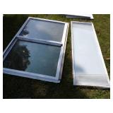 2 windows Double hung and Vertical with internal blind