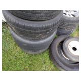 Rim with Tires -Pile of 10
