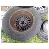 Rim with Tires -Pile of 10
