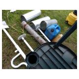 Assorted Lot- Plastic table, Ducting and More