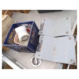 Blue Crate with 2 Vehicle Dollys