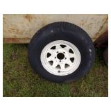 Rim with Wheel will Fit Lot #12 Trailer