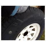 Rim with Wheel will Fit Lot #12 Trailer