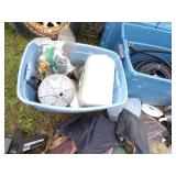 Jack Stands, 2 Blue Totes