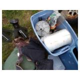 Jack Stands, 2 Blue Totes