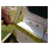 Approximately 40 + Feet of Poly Fence and Steel Roof