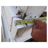 Approximately 40 + Feet of Poly Fence and Steel Roof