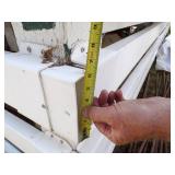 Approximately 40 + Feet of Poly Fence and Steel Roof