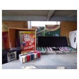 Game Lot- Poker chips, Card Shuffler, Yahtzee