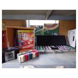 Game Lot- Poker chips, Card Shuffler, Yahtzee