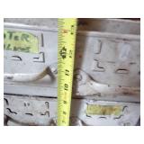 By Wall TOP- white medal bolt Bin with content -17 drawers