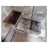 By Wall 2nd Down- white medal bolt Bin with content -18 drawers