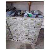Whole Stack of Bolt Bins  3-18 drawer  and Content on Top