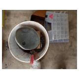 Bucket- Misc tools, Bolt bin with content