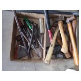 Box of Hammers and 2 piece of Steel