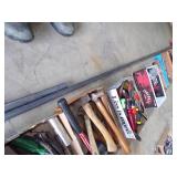 Box of Hammers and 2 piece of Steel