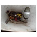 Craftsman Drill and Vac in Case, Medal Funnels