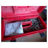 Red Tool Box - 4 Air Hammer and Tool