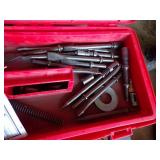 Red Tool Box - 4 Air Hammer and Tool