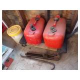 2 Gas Tank, Roller cart, Clamp, Minnow Bucket