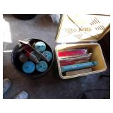 Weld Supplies- in Cooler and Black Bucket