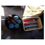 Weld Supplies- in Cooler and Black Bucket