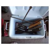 Cooler full of misc. Tool