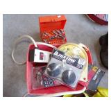 Red Battery Box with Misc Tools, Rotor Bits