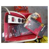 Red Battery Box with Misc Tools, Rotor Bits