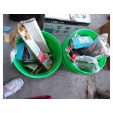 2 Green Buckets of Welding Stuff