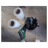 2 Roll Shrink wrap, Bucket with Tools