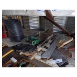 Assortment of Saws, Roll of Wire