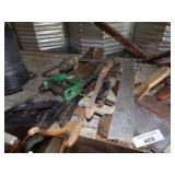 Assortment of Saws, Roll of Wire