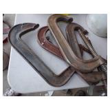 4 Large C-Clamps
