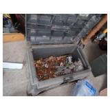 Tool Box Stool with copper fittings inside