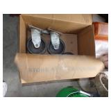 4 Caster Wheels, Roll of Plastic and more