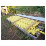 Yellow safety Rail for Scaffling and hardwear-2 Piles