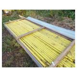 Yellow safety Rail for Scaffling and hardwear-2 Piles