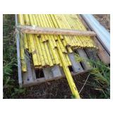 Yellow safety Rail for Scaffling and hardwear-2 Piles