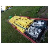 Yellow safety Rail for Scaffling and hardwear-2 Piles