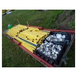 Yellow safety Rail for Scaffling and hardwear-2 Piles