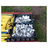 Yellow safety Rail for Scaffling and hardwear-2 Piles